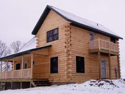 A full log home near St. Cloud, MN