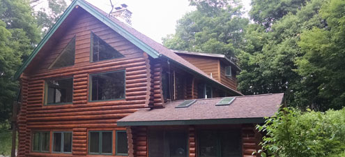 Log home remodel Minneapolis